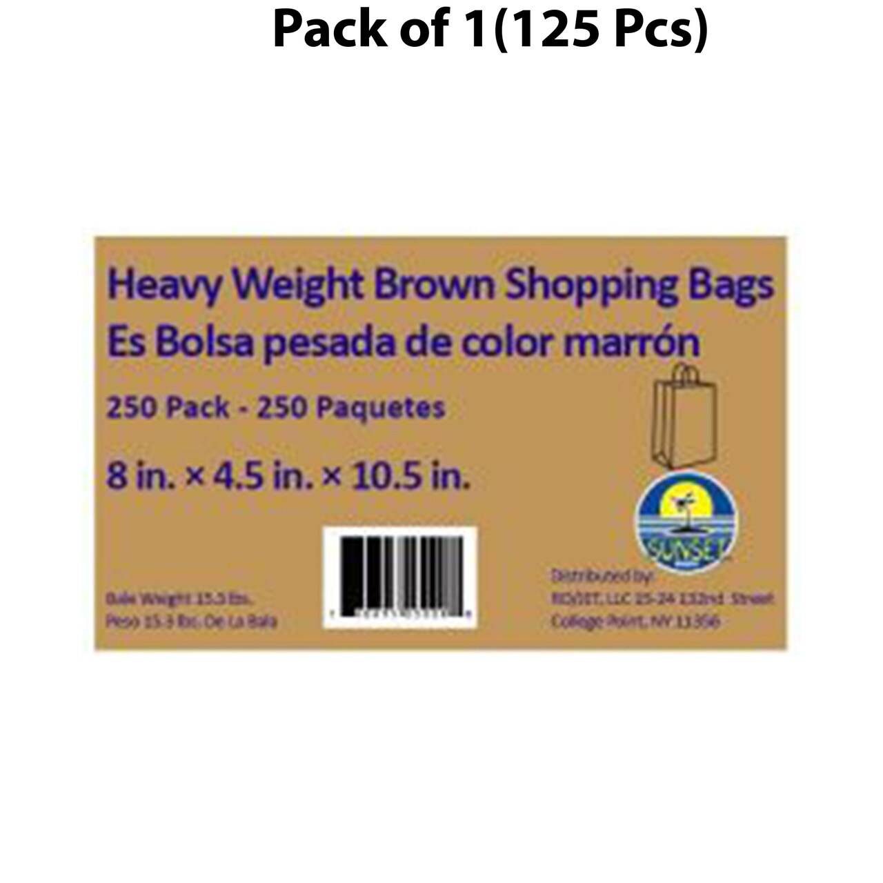 Brown Paper Shopping Bags 8x4x11 | Carry bags, complete with convenient handles | RAHEEV®